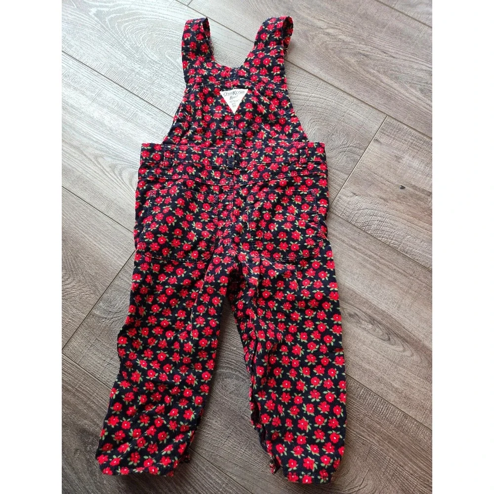 Vintage oshkosh b'gosh baby girl overalls 18 mos